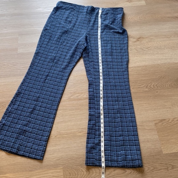 NWT Ganni Seersucker Mini Check Granada Sky Pants - Picture 13 of 14